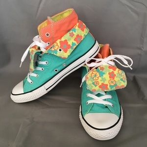 Bright Colored Multifold High Top Converse